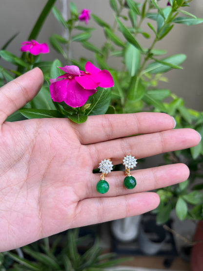 MISHA GREEN BALI EARRINGS